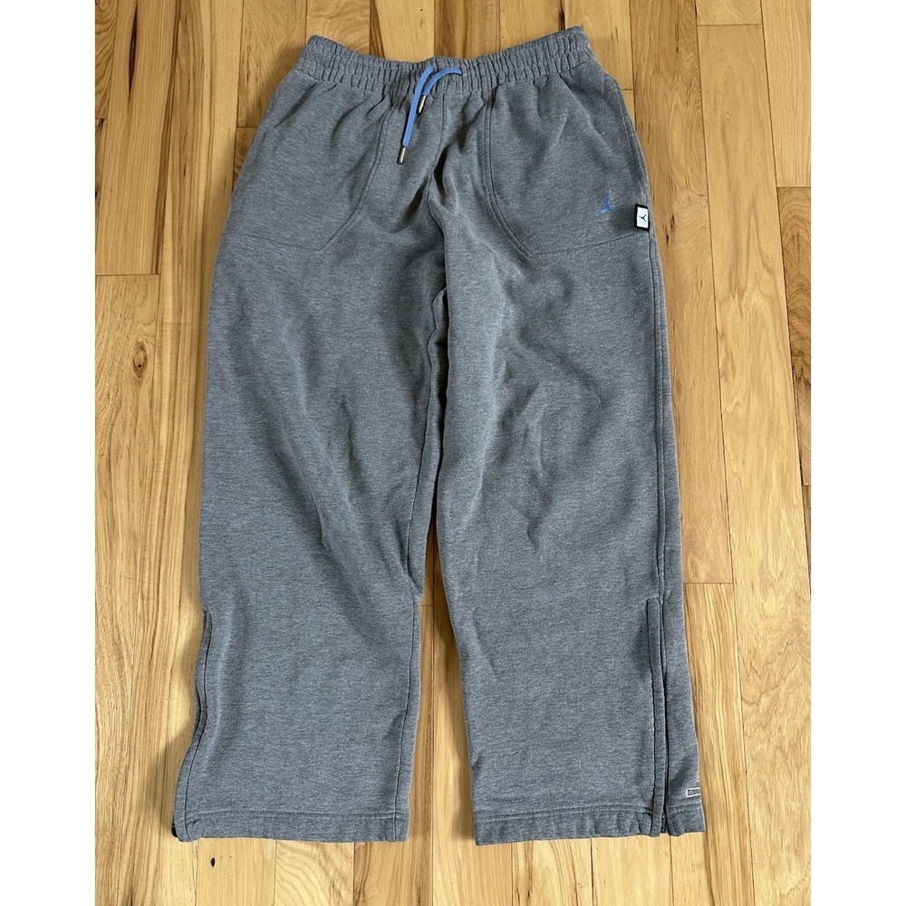 North Carolina Tar Heels Pants Mens Medium Air Jordan Elite Sweatpants Gray UNC